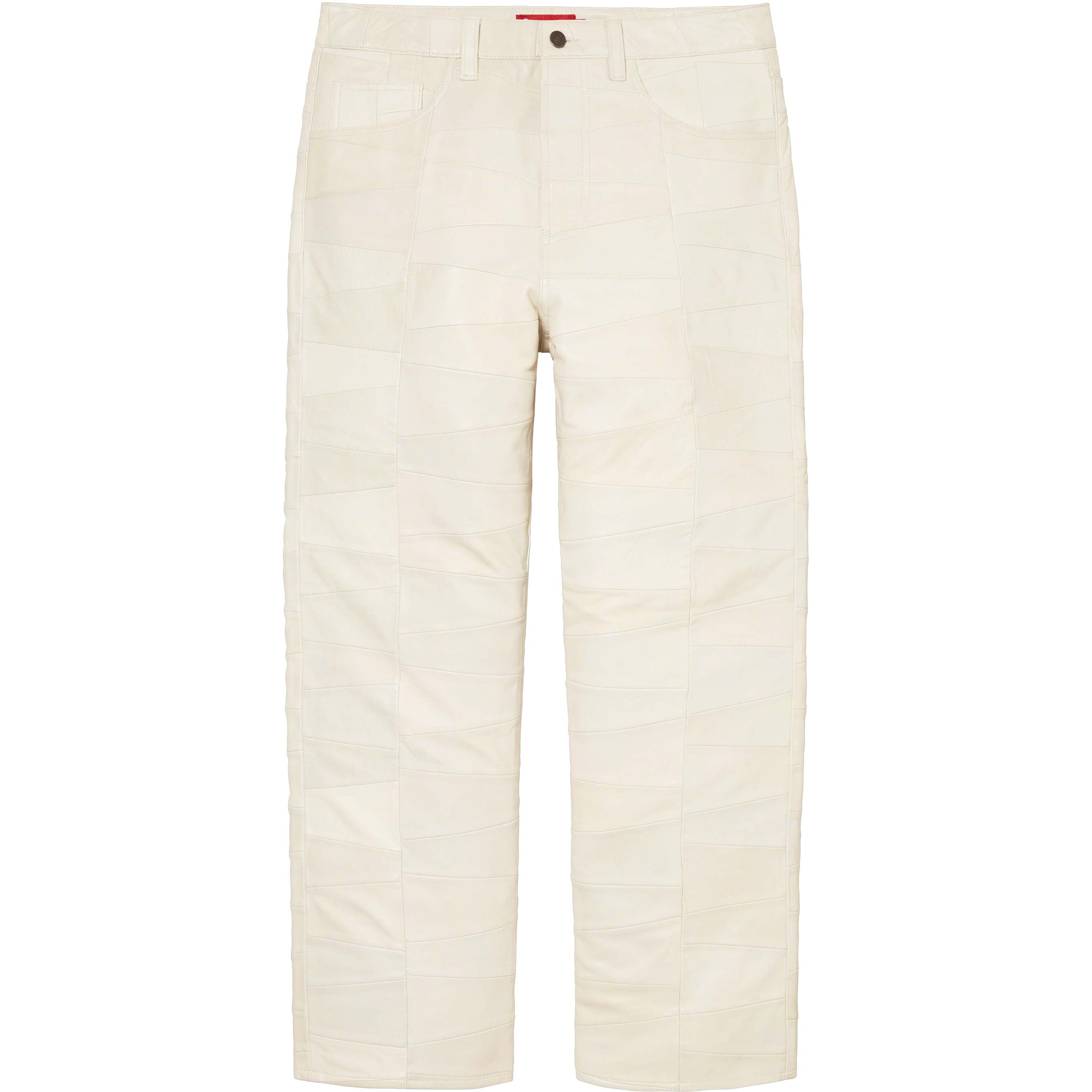 Patchwork Leather 5-Pocket Jean view 3